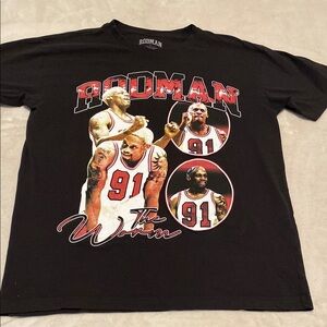 Black Rodman Graphic T-Shirt